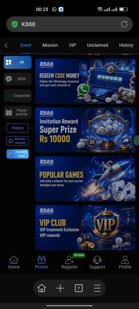 K888 Game Bonus