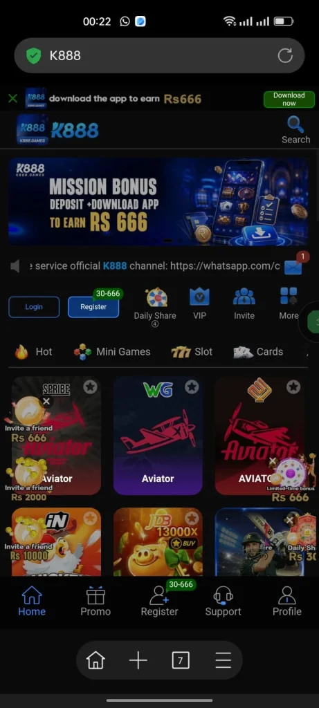 K888 Game VIP
