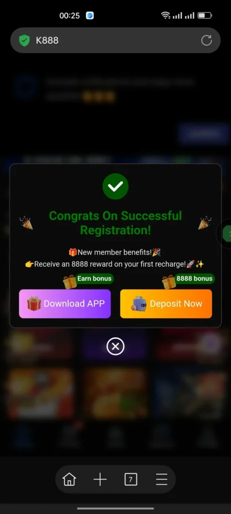 K888 Welcome Bonus